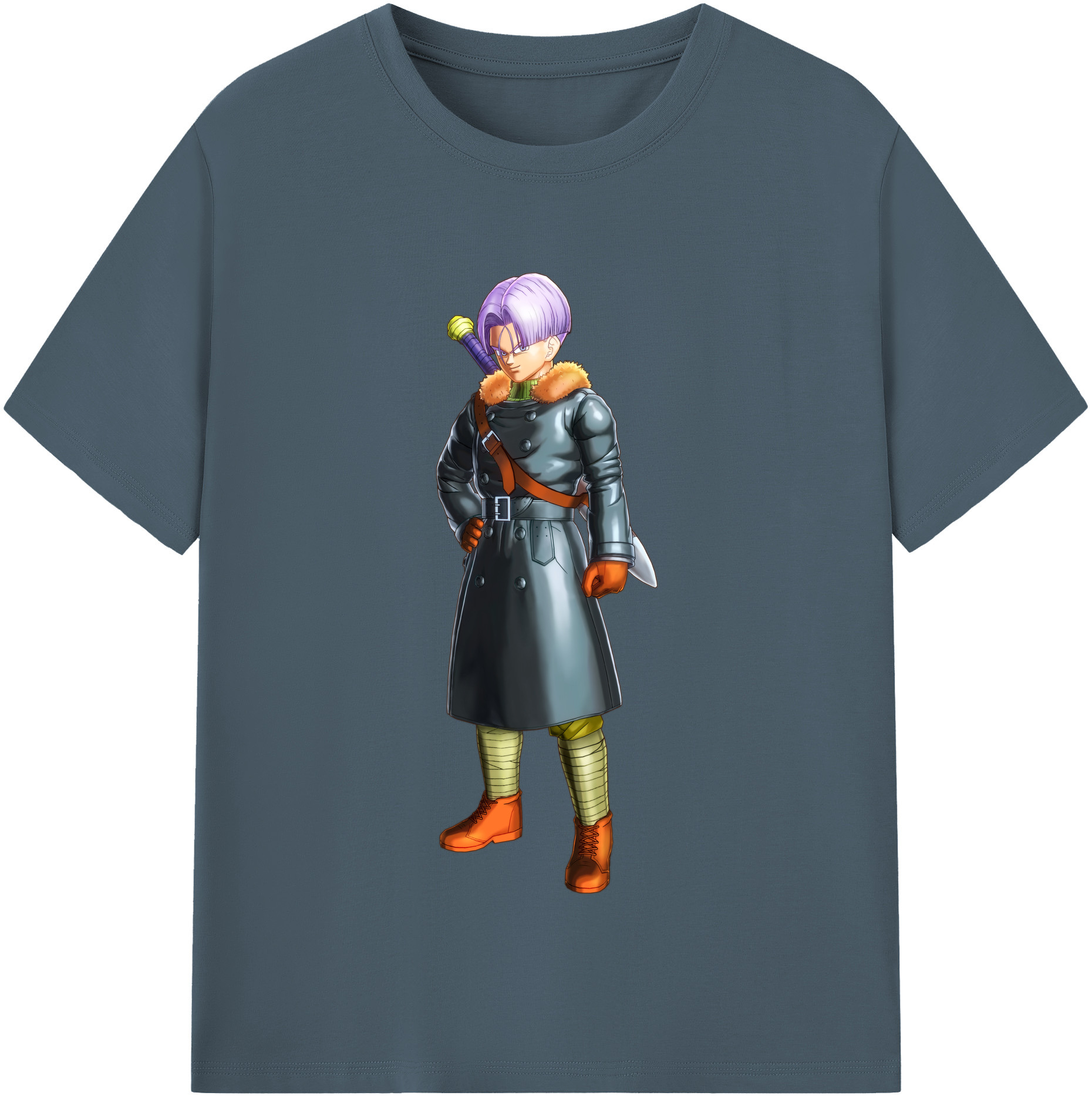 （画像用） ドラゴンボール トランクス（Torankusu）DRAGON BALL Trunks 綿100％半袖Tシャツ（フロントプリント）